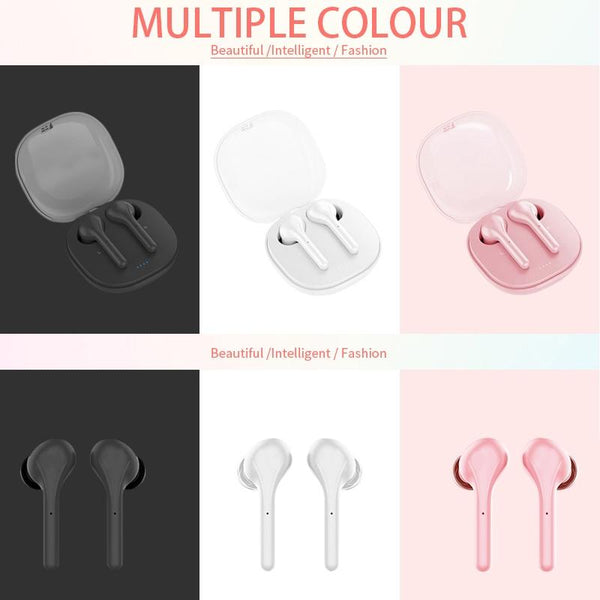Wireless Stereo Sports Bluetooth Earphones With Charging Box K88 Tws Pink Earbuds
