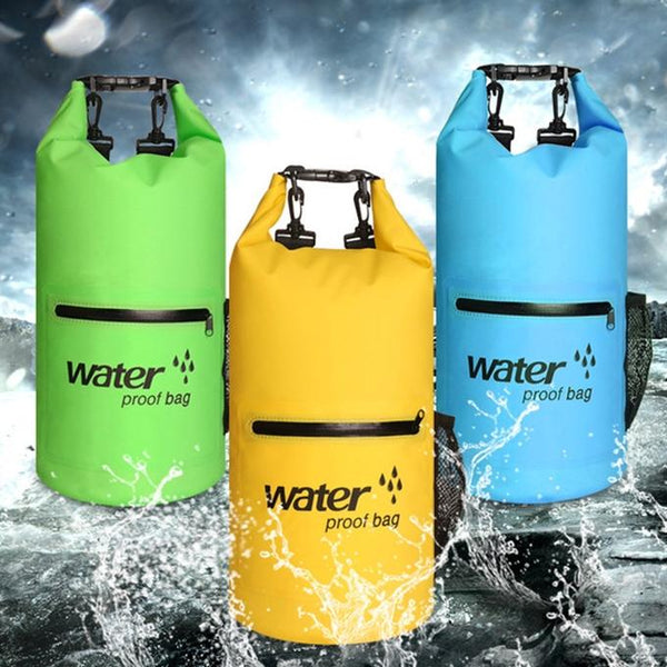 Waterproof Dual Shoulder Bag 20L Pvc Dry Sack For Outdoor Adventures Pink Dry Bags