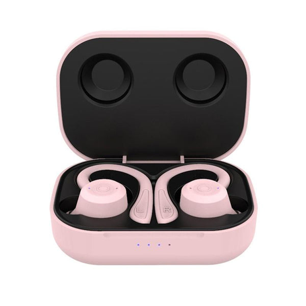 Waterproof T20 Tws Bluetooth Earphones With Charging Box And Noise Cancelling Hooks Green Earbuds