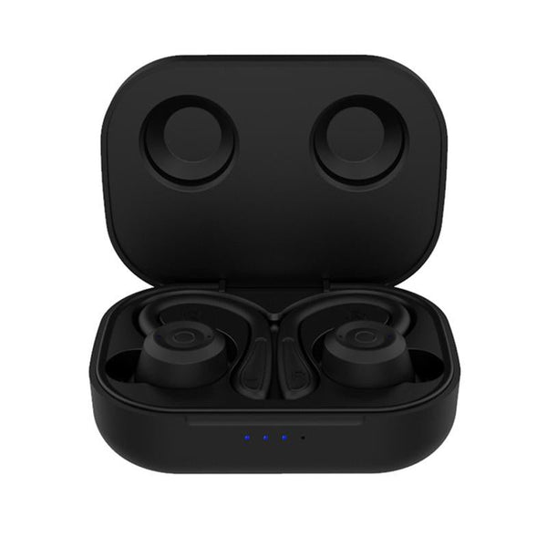 Waterproof T20 Tws Bluetooth Earphones With Charging Box And Noise Cancelling Hooks Green Earbuds