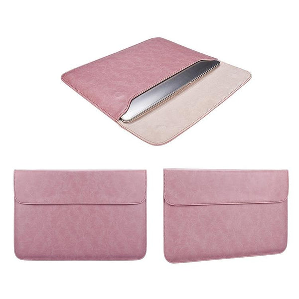 13.3 Inches 13.3 Inch Laptop Inner Bag With Magnetic Buckle And Small Pink Leather Laptop Cases & Bags