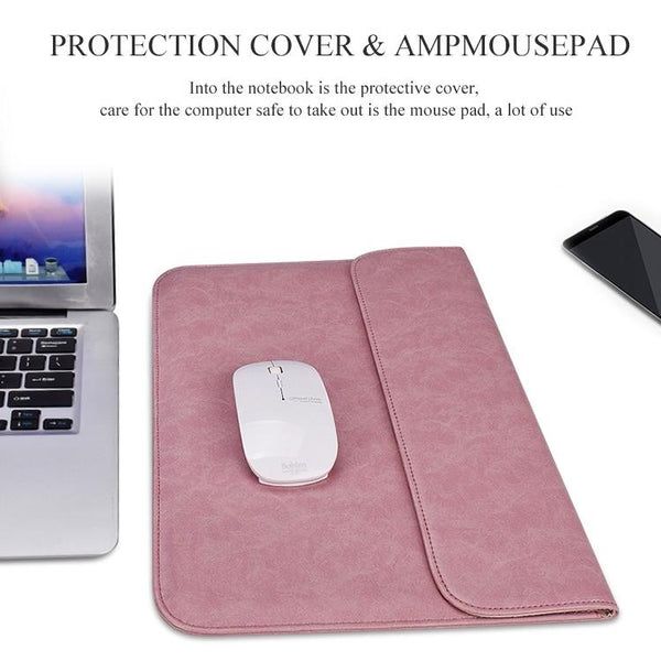 13.3 Inches 13.3 Inch Laptop Inner Bag With Magnetic Buckle And Small Pink Leather Laptop Cases & Bags