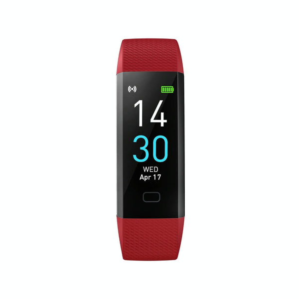 Waterproof Fitness Tracker Watch With Heart Rate Monitor In Red Fashion Category Smart Watches