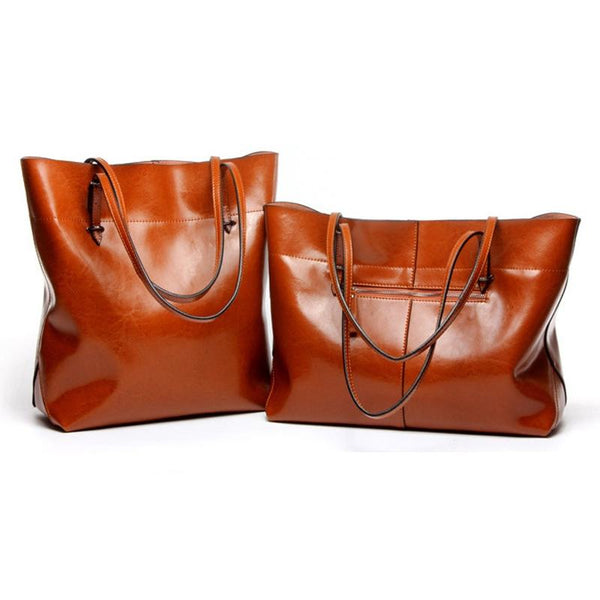 Parallel Stylish Shoulder Tote Bag For Women Vintage Brown Women's Bags & Handbags
