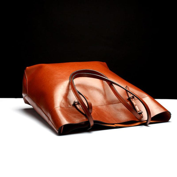 Parallel Stylish Shoulder Tote Bag For Women Vintage Brown Women's Bags & Handbags