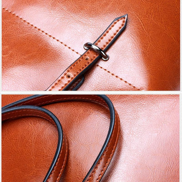 Parallel Stylish Shoulder Tote Bag For Women Vintage Brown Women's Bags & Handbags