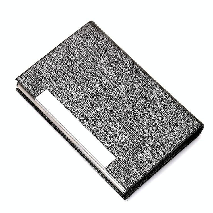 Stainless Steel Card Holder Sleek Business Accessory Gray Business Card Holders