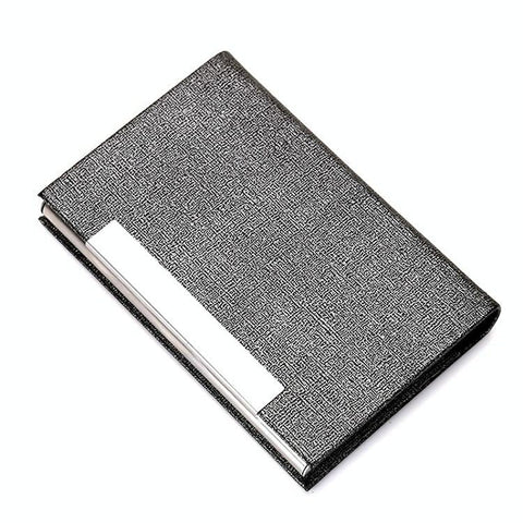 Stainless Steel Card Holder Sleek Business Accessory Gray Business Card Holders