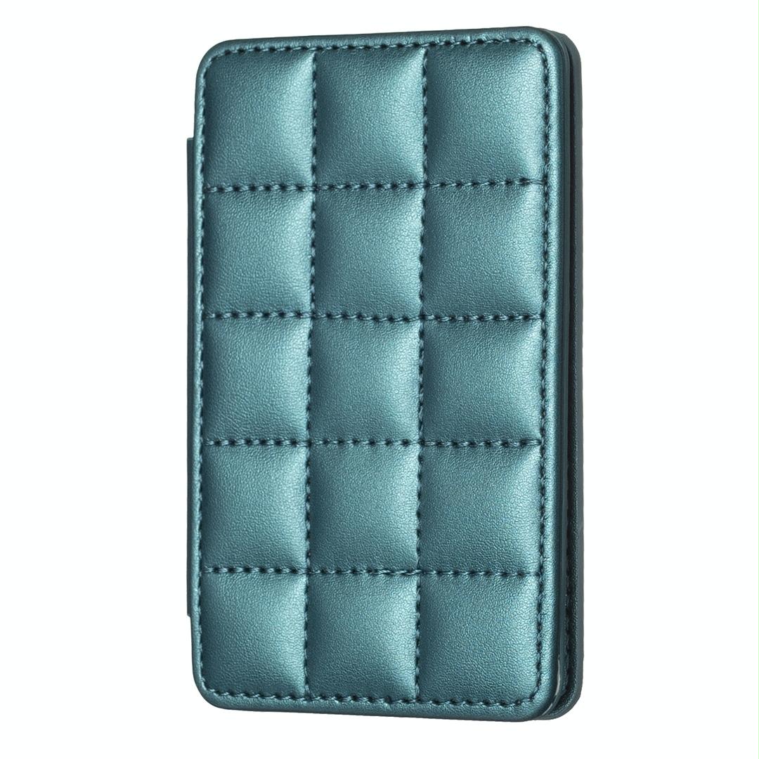 Grid Pattern Card Bag Sticker For Mobile Phones Green Cases Covers & Skins