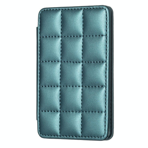 Grid Pattern Card Bag Sticker For Mobile Phones Green Cases Covers & Skins