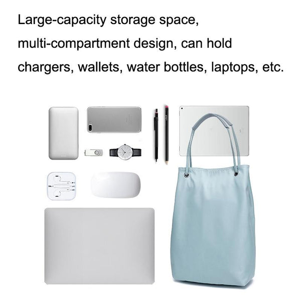 Parallel Small Apple Macbook Shoulder Messenger Bag Handheld Lake Blue Gray Pu Power Laptop Cases & Bags