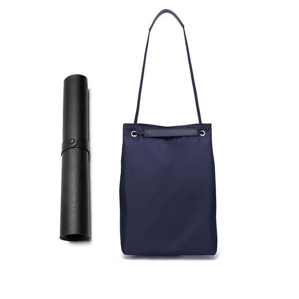 Parallel Small Apple Macbook Shoulder Messenger Bag Handheld Lake Blue Gray Pu Power Laptop Cases & Bags