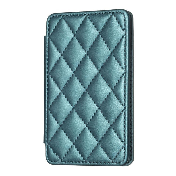 Rhombus Pattern Card Bag Back Sticker For Mobile Phones Green Cases Covers & Skins