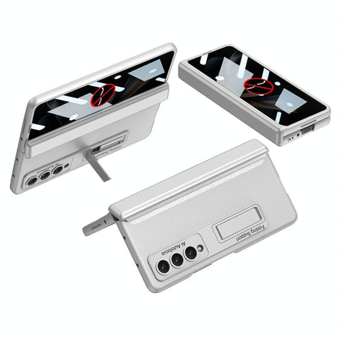 For Samsung Galaxy Z Fold4 5G Magnetic Case Full Coverage Silver Cases Covers & Skins