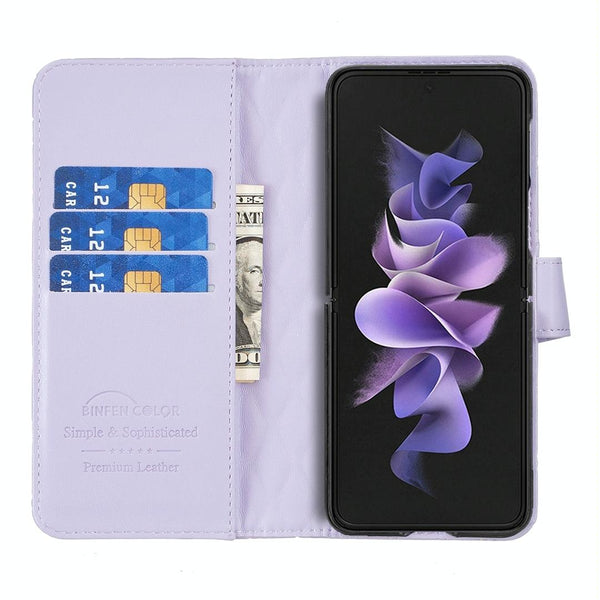 For Samsung Galaxy Z Fold4 5G Diamond Lattice Wallet Case Sleek And Stylish Blue Cases Covers & Skins