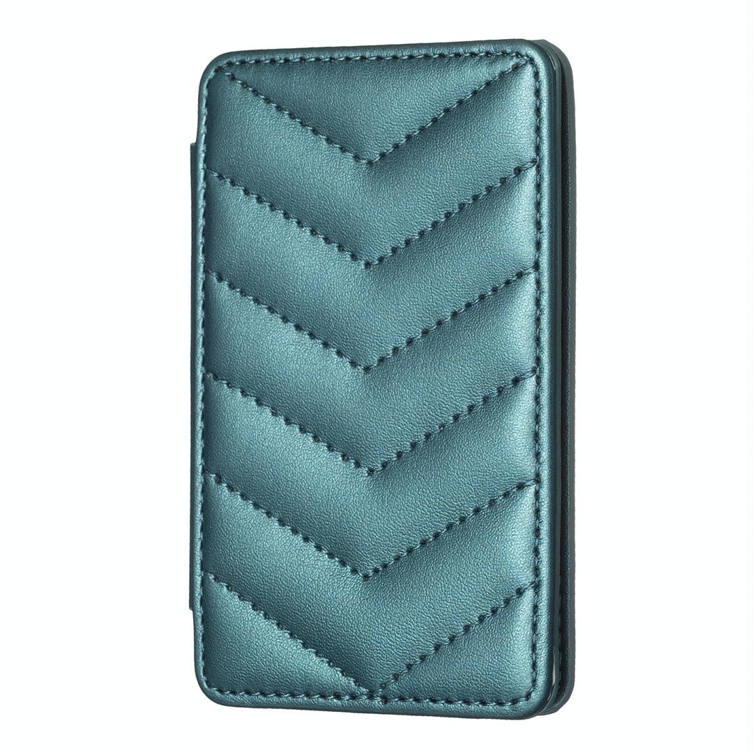 Wave Pattern Card Bag Back Sticker For Mobile Phones Green Cases Covers & Skins