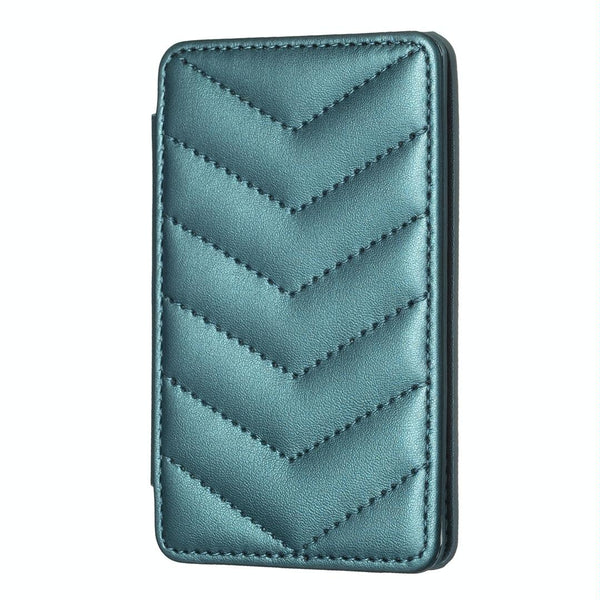 Wave Pattern Card Bag Back Sticker For Mobile Phones Green Cases Covers & Skins