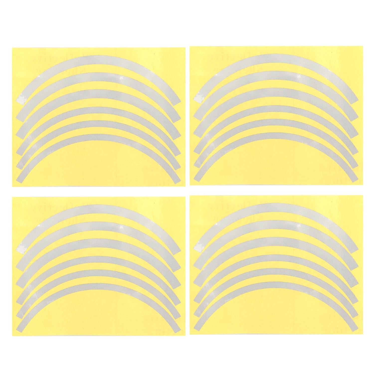 Wheel Hub Sticker Set For Scooter / Bike Electric Vehicle 2 Pcs White Accessories Parts