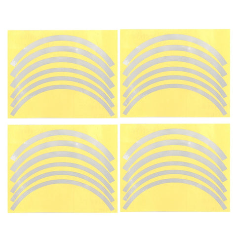 Wheel Hub Sticker Set For Scooter / Bike Electric Vehicle 2 Pcs White Accessories Parts