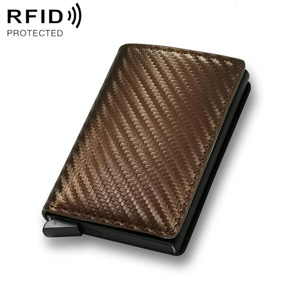 Carbon Fiber Rfid Wallet For Men Red Wallets