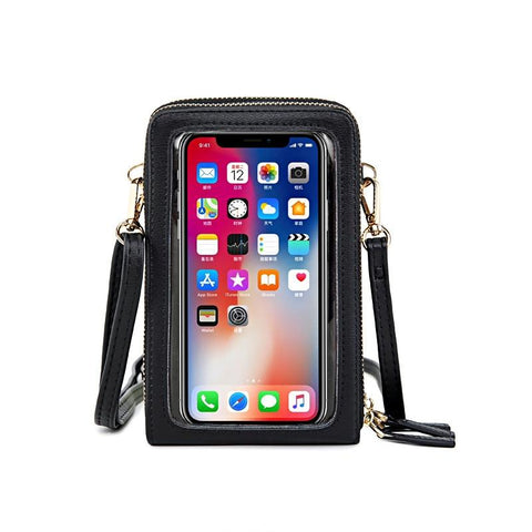 Multifunctional Touch Screen Phone Bag Black Women's Bags & Handbags