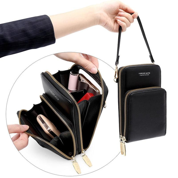 Multifunctional Touch Screen Phone Bag Black Women's Bags & Handbags