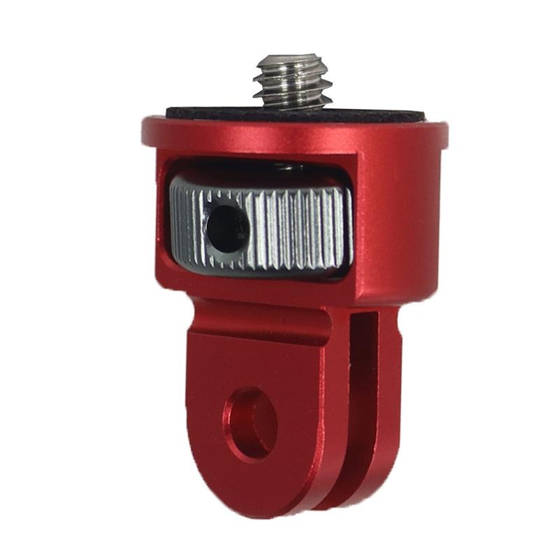 Universal Tripod Adapter For Action Cameras 1 / 4 Inch Screw Red Titanium Other Tripods & Supports