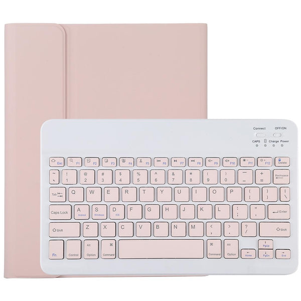 Bluetooth Tablet Case For Ipad Pro 11 With Detachable Microfiber Leather Pen Slot & Holder Pink Laptop Cases & Bags