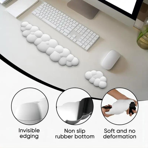 Memory Foam Mouse Pad With Wrist Rest Pink Mouse Pads & Wrist Rests