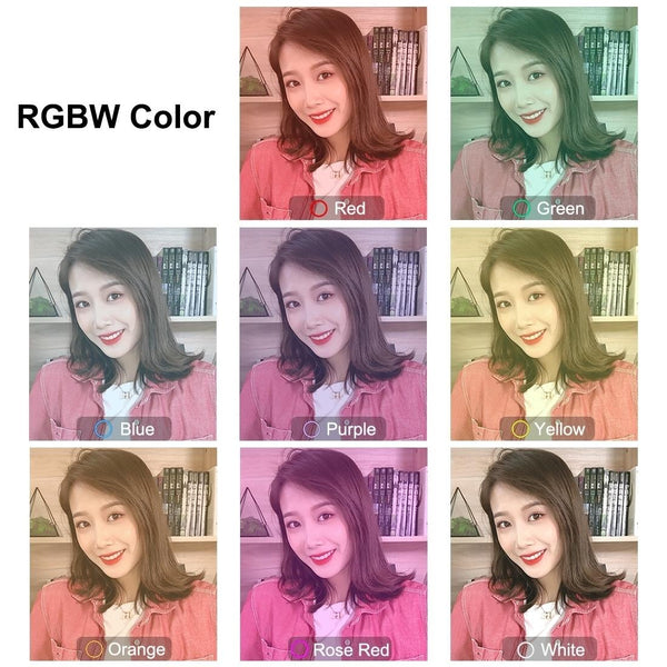 10 Mode Rgbw Led Ring Light With Tripod And Ball Head 4.7 Inch Curved Surface_Pink Other Lighting & Studio