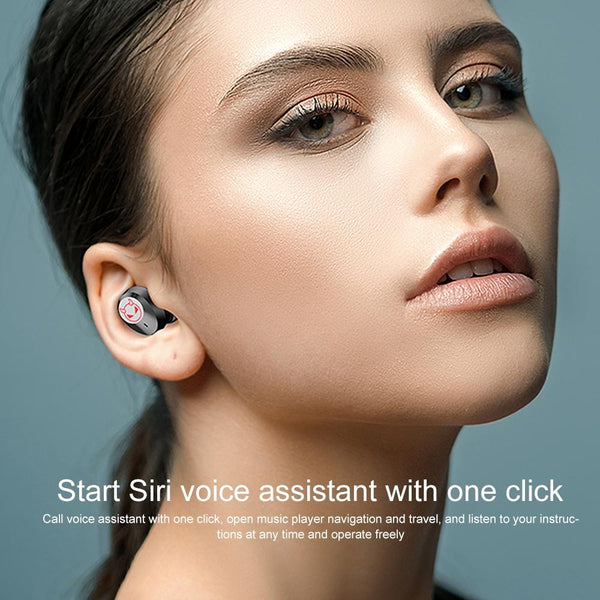 Intelligent Noise Reduction Bluetooth Earphones With Touch Control And Battery Display Pink Earbuds