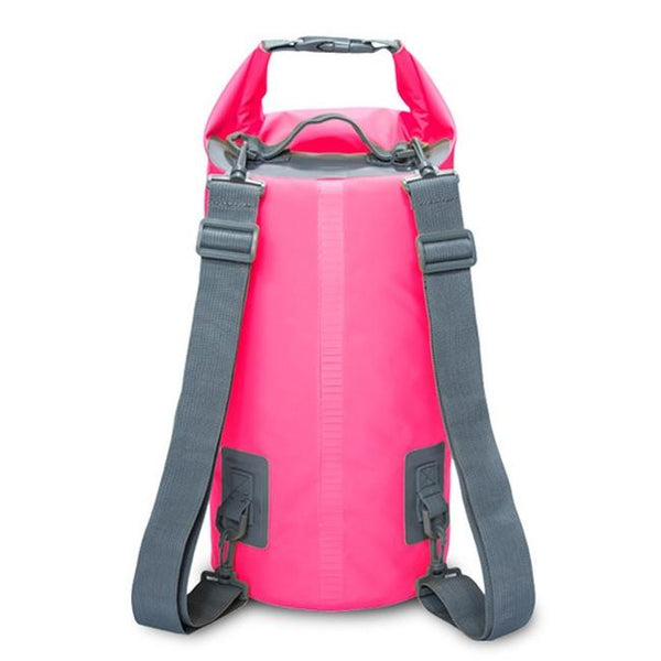 Waterproof Dual Shoulder Dry Bag 50L Capacity Pink Dry Bags