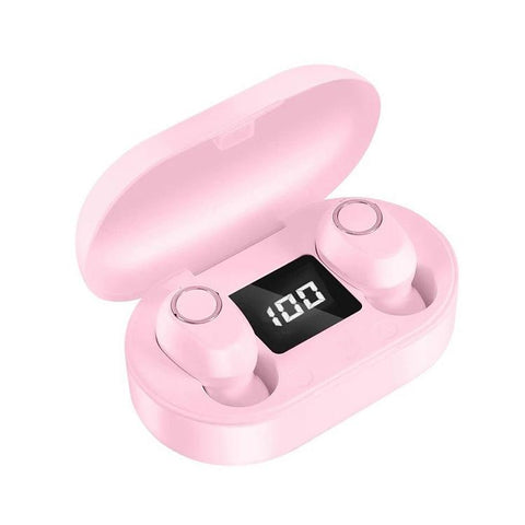 Wireless Touch Bluetooth Headset With Smart Magnetic Charging Dt 13 Pink Earbuds