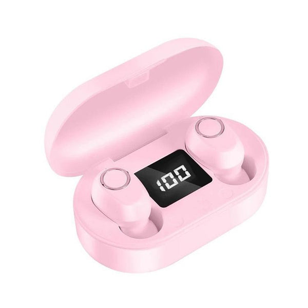 Wireless Touch Bluetooth Headset With Smart Magnetic Charging Dt 13 Pink Earbuds