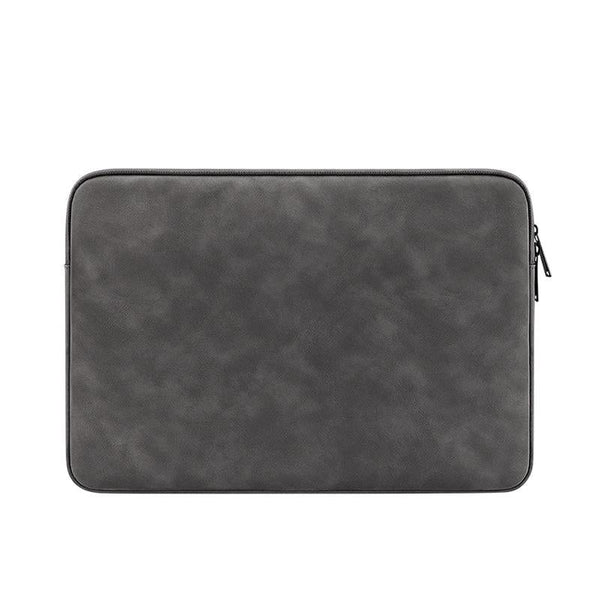 Parallel Deals Lightweight Waterproof Lambskin Laptop Sleeve Fits 14.1 15.4 Inches Deep Gray With Bag Laptop Cases & Bags