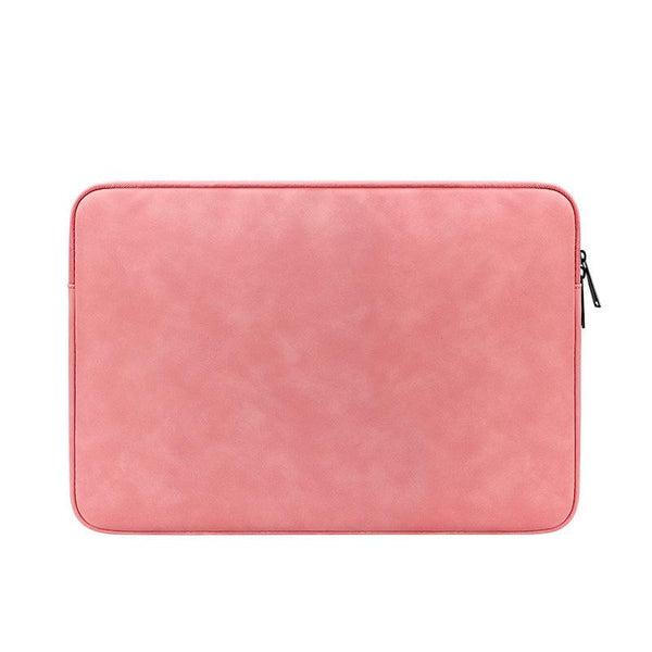 Parallel Deals Lightweight Waterproof Lambskin Laptop Sleeve Fits 14.1 15.4 Inches Deep Gray With Bag Laptop Cases & Bags