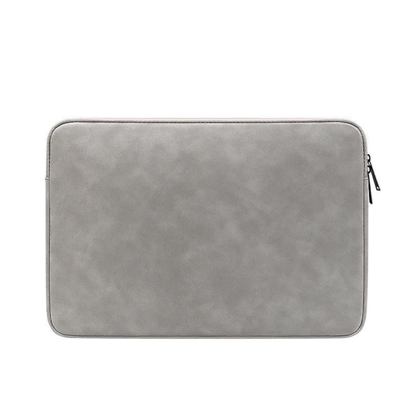 Parallel Deals Lightweight Waterproof Lambskin Laptop Sleeve Fits 14.1 15.4 Inches Deep Gray With Bag Laptop Cases & Bags