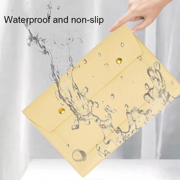 Parallel Deals 3 In Waterproof Leather Laptop Liner Bag 14 Inches Avocado Green Laptop Cases & Bags