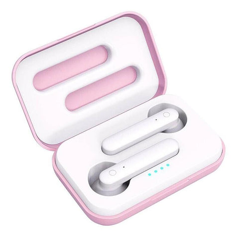 Wireless Touch Earphones With Magnetic Charging Box Bluetooth 5.0 Pink Earbuds