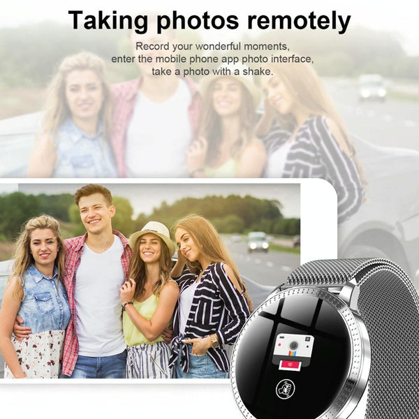 Waterproof Smartwatch With Colour Screen Ipx67 Pink Smart Watches