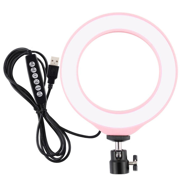 10 Mode Usb Led Ring Light With Tripod And Ball Head 6.2 Inch Diameter_Pink Other Lighting & Studio