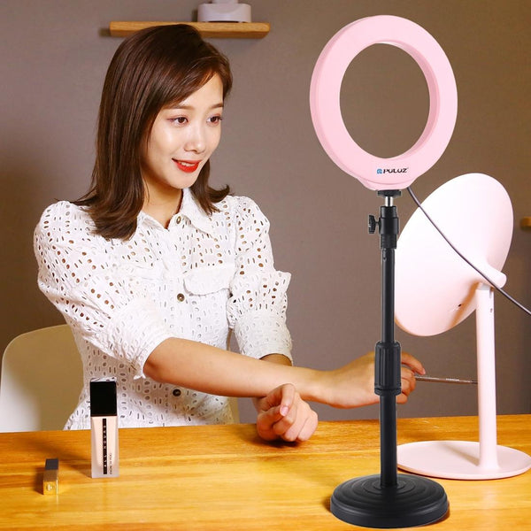 10 Mode Usb Led Ring Light With Tripod And Ball Head 6.2 Inch Diameter_Pink Other Lighting & Studio