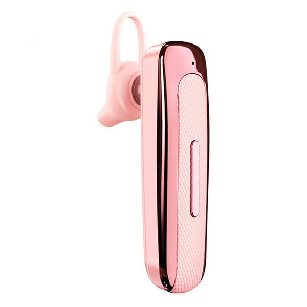 Wireless Unilateral Ear Mounted Earphone With Noise Reduction Pink Earbuds