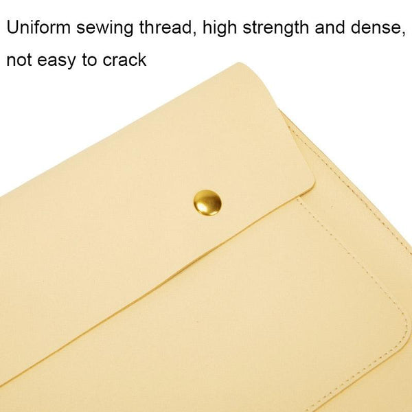 Parallel Deals Waterproof Leather Laptop Liner Bag 15 Inches 3 Design Avocado Green Laptop Cases & Bags