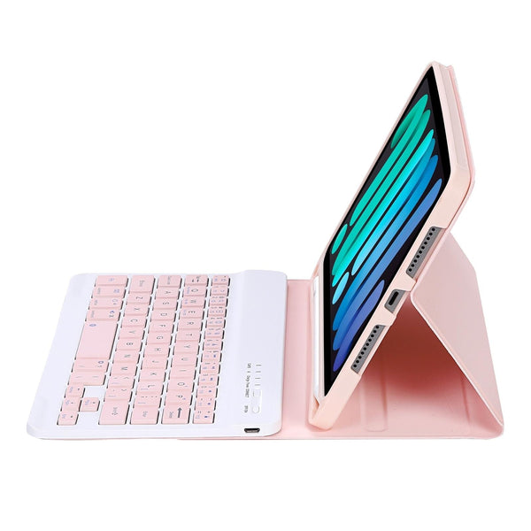 Ultra Thin Bluetooth Keyboard Tablet Case For Ipad Mini 6 With Stand And Pen Slot Candy Colour Pink Laptop Cases & Bags