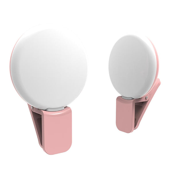 Mini Beauty Light For Smartphones 3 Brightness Levels 9 Led Warm / White Iphone Galaxy Huawei Xiaomi Lg Htc_Pink Other Lighting & Studio