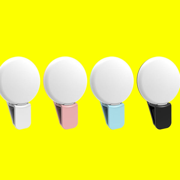Mini Beauty Light For Smartphones 3 Brightness Levels 9 Led Warm / White Iphone Galaxy Huawei Xiaomi Lg Htc_Pink Other Lighting & Studio