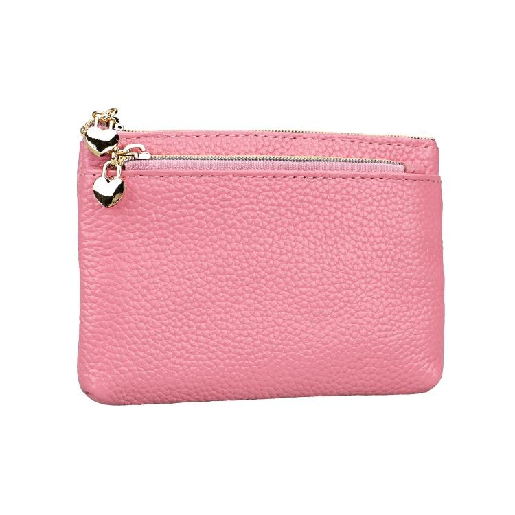 Spacious Litchi Texture Rfid Hand Wallet Light Pink Fashion Accessory Wallets