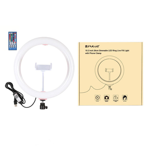 10.2 Curved Led Ring Light With Tripod & Remote For Vlogging Photography Other Lighting & Studio