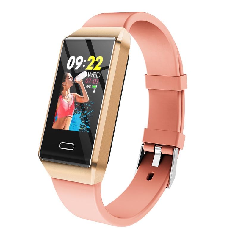 Waterproof Smart Bracelet With Tft Screen 6 Inches Pink Smart Watches